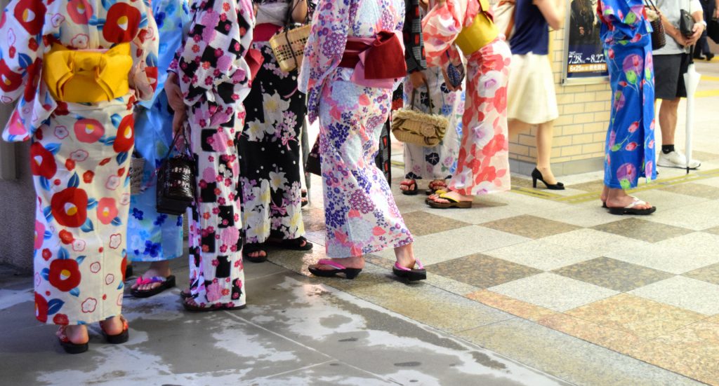 Japanese Kimono Yukata Kitsuke Korin Belt Made in JAPAN White 